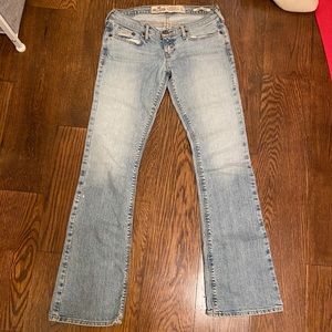 Hollister low waisted boot cut jeans